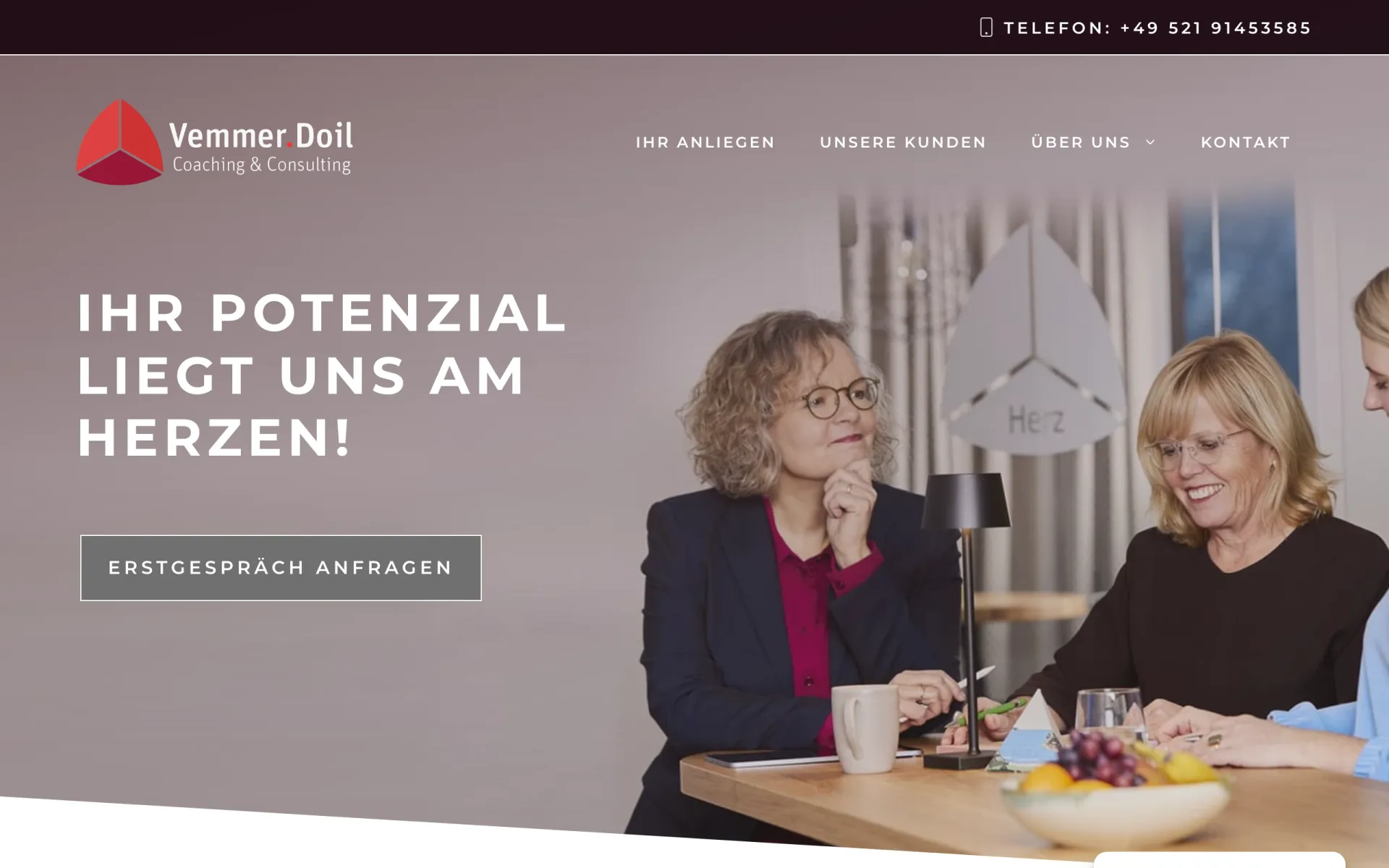 Website Vemmer.Doil – Screenshot